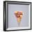 Creative Still Life of an Ice Cream Waffle Cone with Flowers on Grey Background-Fisher Photostudio-Framed Photographic Print