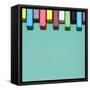 Creative Still Life of Multicolored Chalks Arranged in a Row Like Piano Keys-Fisher Photostudio-Framed Stretched Canvas