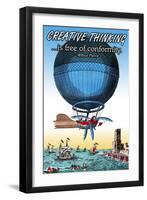 Creative Thinking-Wilbur Pierce-Framed Art Print