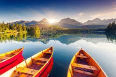 Mountain Lake in National Park High Tatra. Strbske Pleso, Slovakia, Europe. Beauty World.-Creative Travel Projects-Framed Photographic Print