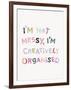 Creatively Organised-Archie Stone-Framed Giclee Print