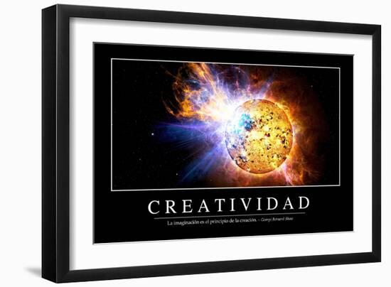 Creatividad. Cita Inspiradora Y Póster Motivacional-null-Framed Photographic Print