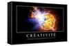 Créativité: Citation Et Affiche D'Inspiration Et Motivation-null-Framed Stretched Canvas