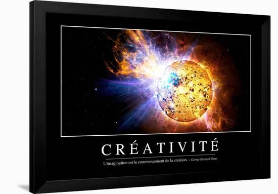 Créativité: Citation Et Affiche D'Inspiration Et Motivation-null-Framed Photographic Print