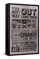 Creativity Set Grey-Vintage Vector Studio-Framed Stretched Canvas