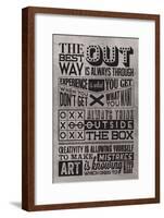 Creativity Set Grey-Vintage Vector Studio-Framed Art Print