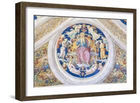 Creator Enthroned Among Angels and Cherubs, 1508-Pio Panfili-Framed Giclee Print