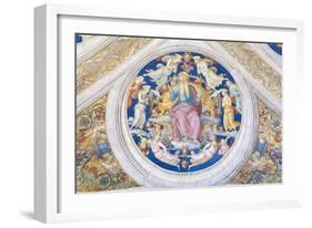 Creator Enthroned Among Angels and Cherubs, 1508-Pio Panfili-Framed Giclee Print