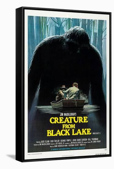 Creature from Black Lake-null-Framed Stretched Canvas