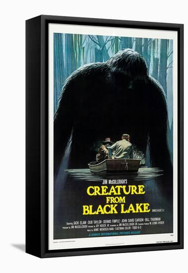 Creature from Black Lake-null-Framed Stretched Canvas