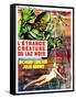 Creature from the Black Lagoon, (aka L'Etrange Creature Du Lac Noir), French Poster Art, 1954-null-Framed Stretched Canvas