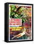 Creature from the Black Lagoon, (aka L'Etrange Creature Du Lac Noir), French Poster Art, 1954-null-Framed Stretched Canvas