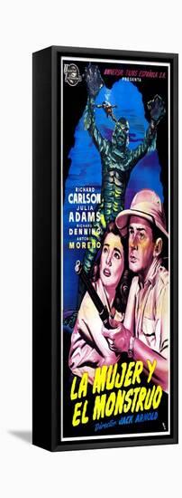 Creature from the Black Lagoon, (aka La Mujer Y El Monstruo), Julie Adams, Richard Carlson, 1954-null-Framed Stretched Canvas