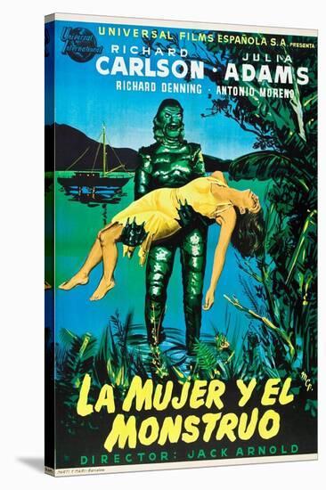 Creature from the Black Lagoon (aka La Mujer Y El Monstruo)-null-Stretched Canvas