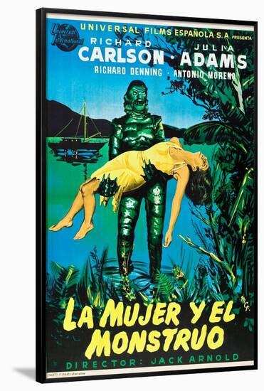 Creature from the Black Lagoon (aka La Mujer Y El Monstruo)-null-Framed Poster