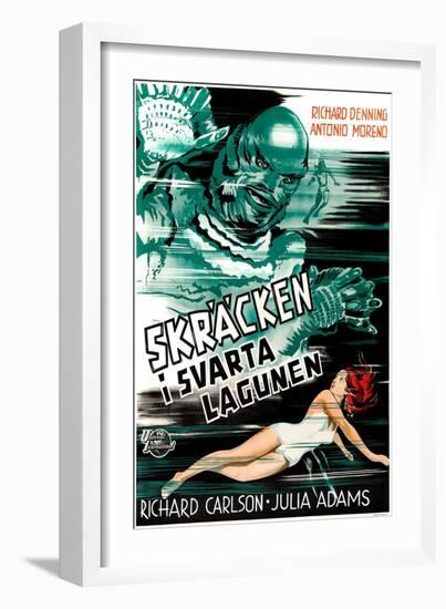 Creature from the Black Lagoon, (aka Skracken I Svarta Lagunen), Julie Adams, 1954-null-Framed Art Print