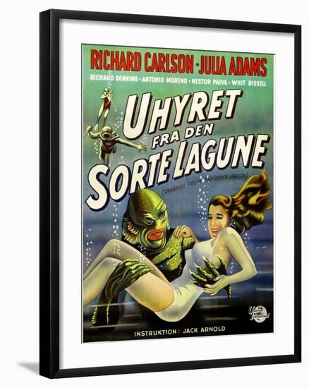 Creature from the Black Lagoon, (aka Uhyret Fra Den Sorte Lagune), Julie Adams, 1954-null-Framed Art Print