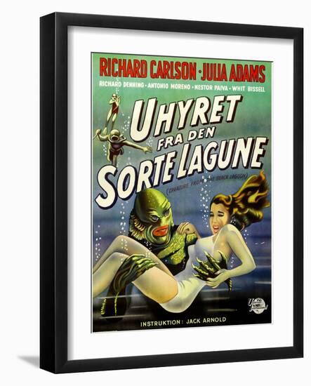 Creature from the Black Lagoon, (aka Uhyret Fra Den Sorte Lagune), Julie Adams, 1954-null-Framed Art Print