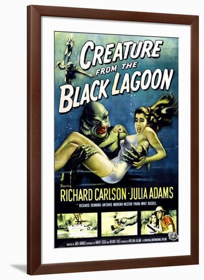 Creature from the Black Lagoon, Ben Chapman, Ricou Browning, 1954-null-Framed Art Print