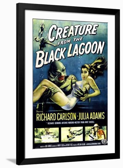 Creature from the Black Lagoon, Ben Chapman, Ricou Browning, 1954-null-Framed Art Print