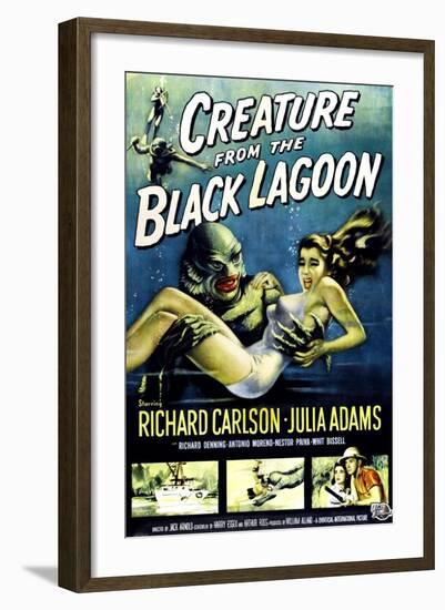 Creature from the Black Lagoon, Ben Chapman, Ricou Browning, 1954-null-Framed Art Print