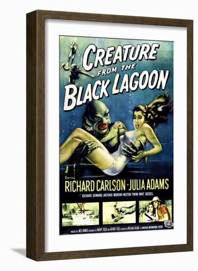 Creature from the Black Lagoon, Ben Chapman, Ricou Browning, 1954-null-Framed Art Print