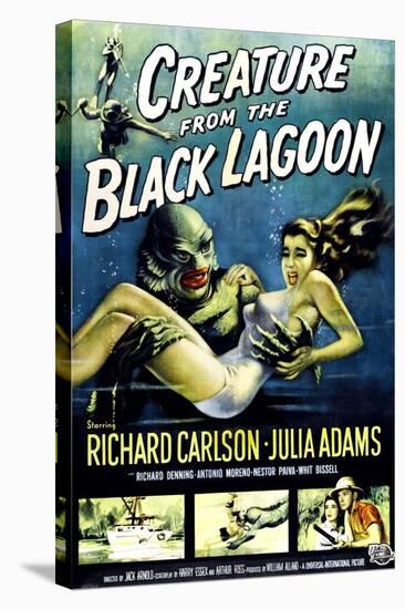Creature from the Black Lagoon, Ben Chapman, Ricou Browning, 1954-null-Stretched Canvas