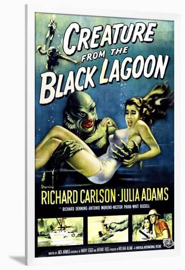 Creature from the Black Lagoon, Ben Chapman, Ricou Browning, 1954-null-Framed Art Print