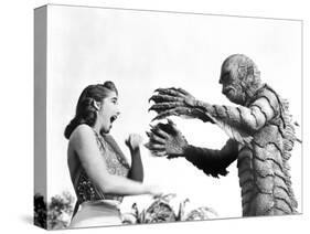 Creature from the Black Lagoon, Julie Adams, Ben Chapman, 1954-null-Stretched Canvas