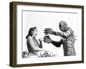 Creature from the Black Lagoon, Julie Adams, Ben Chapman, 1954-null-Framed Photo