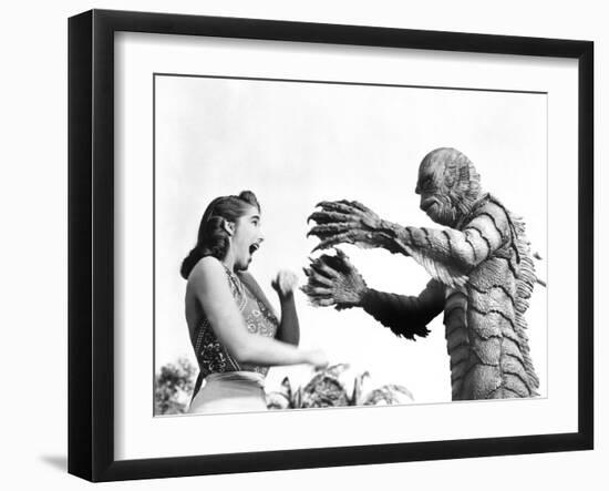 Creature from the Black Lagoon, Julie Adams, Ben Chapman, 1954-null-Framed Photo