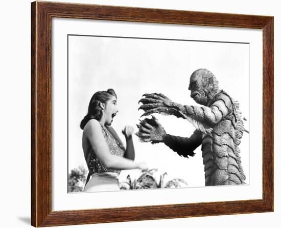 Creature from the Black Lagoon, Julie Adams, Ben Chapman, 1954-null-Framed Photo