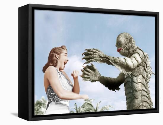 Creature from the Black Lagoon, Julie Adams, Ben Chapman, 1954-null-Framed Stretched Canvas