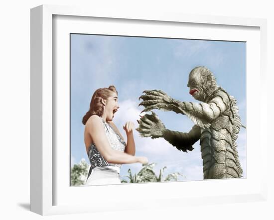 Creature from the Black Lagoon, Julie Adams, Ben Chapman, 1954-null-Framed Photo