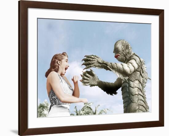 Creature from the Black Lagoon, Julie Adams, Ben Chapman, 1954-null-Framed Photo