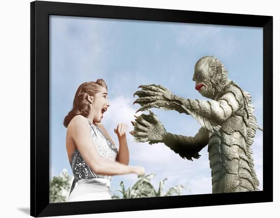 Creature from the Black Lagoon, Julie Adams, Ben Chapman, 1954-null-Framed Photo