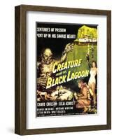 Creature from the Black Lagoon, Richard Carlson, Julie Adams, 1954-null-Framed Art Print