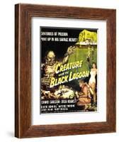 Creature from the Black Lagoon, Richard Carlson, Julie Adams, 1954-null-Framed Art Print