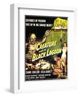 Creature from the Black Lagoon, Richard Carlson, Julie Adams, 1954-null-Framed Art Print