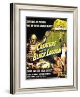 Creature from the Black Lagoon, Richard Carlson, Julie Adams, 1954-null-Framed Art Print