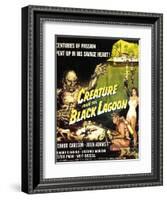 Creature from the Black Lagoon, Richard Carlson, Julie Adams, 1954-null-Framed Art Print