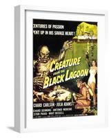 Creature from the Black Lagoon, Richard Carlson, Julie Adams, 1954-null-Framed Art Print