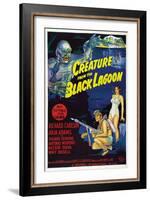 Creature from the Black Lagoon, Richard Carlson, Julie Adams, 1954-null-Framed Art Print