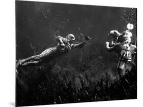 Creature from the Black Lagoon, Shooting Underwater Scene, 1954-null-Mounted Photo