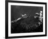 Creature from the Black Lagoon, Shooting Underwater Scene, 1954-null-Framed Photo