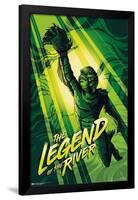 Creature From The Black Lagoon - The Legend Of The River by C?sar Moreno-Trends International-Framed Poster