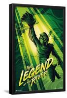 Creature From The Black Lagoon - The Legend Of The River by C?sar Moreno-Trends International-Framed Poster