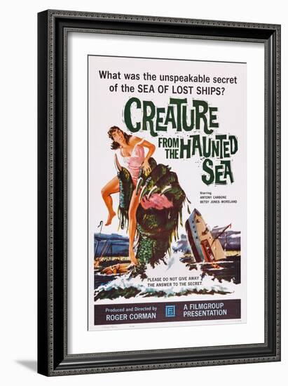 Creature from the Haunted Sea-null-Framed Art Print