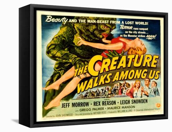 Creature Walks Among Us, The, Leigh Snowden, Jeff Morrow, Rex Reason, 1956-null-Framed Stretched Canvas