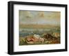 Creatures from the Four Continents in a Landscape with a View of Canton in the Background-Ferdinand van Kessel-Framed Giclee Print